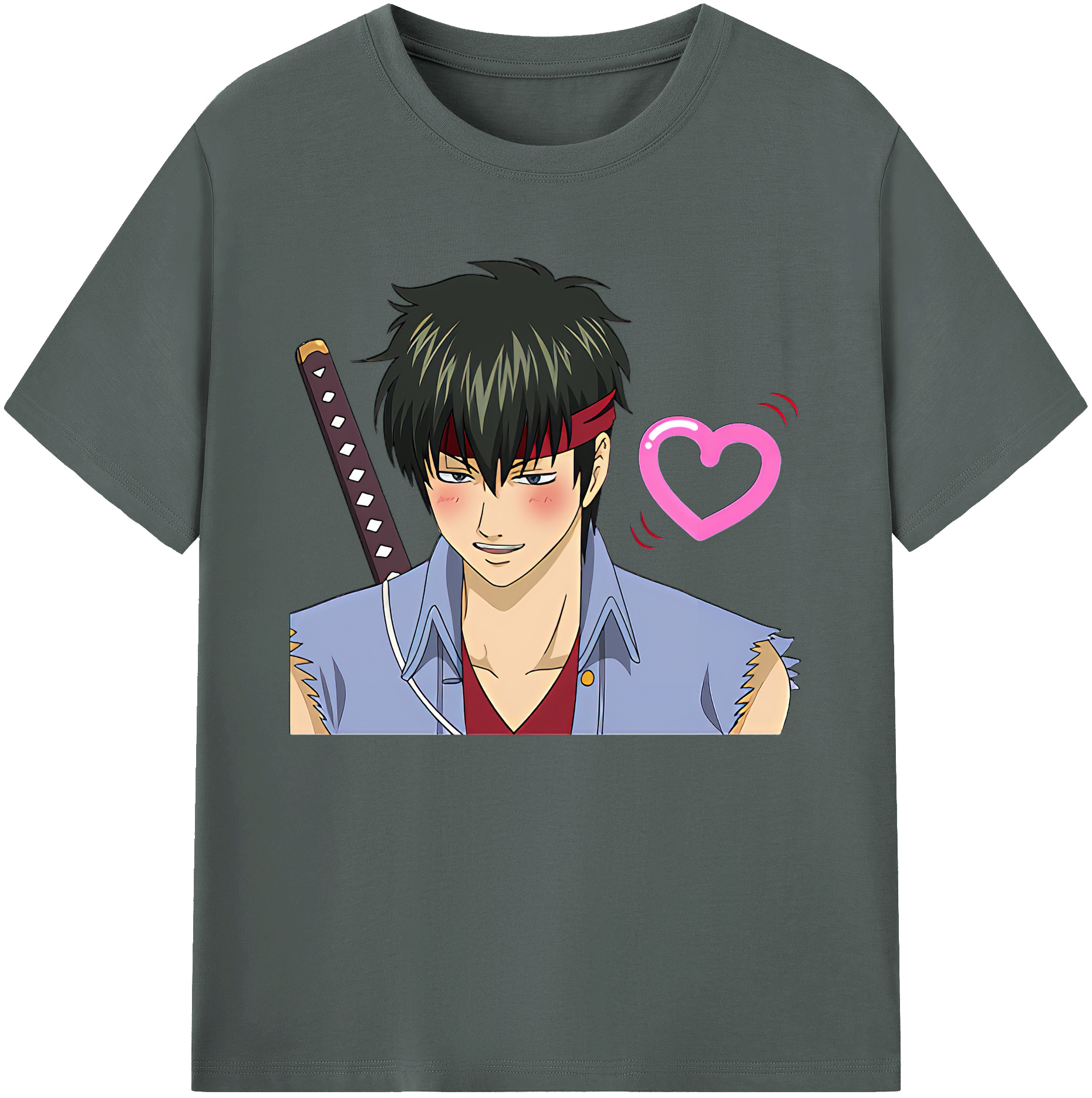 （画像用） ぎんたま 坂田銀時（さかたぎんとき） 神楽 志村新八（しむら しんぱち） GINTAMA Sakata Gintoki Kagura Shimura Shinpachi 綿100％ メンズ半袖Tシャツ｜肌触りやわらか＆通気性